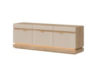 TV unit MILTON 164 cm, 3 doors, cremona torro oak with cashmere matt fronts