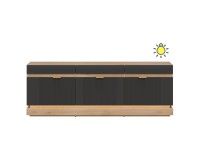 TV unit MILTON 164 cm, 3 doors, cremona torro oak with anthracite matt fronts TV unit MILTON 164 cm, 3 doors, cremona torro oak with anthracite matt fronts