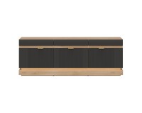 TV unit MILTON 164 cm, 3 doors, cremona torro oak with anthracite matt fronts TV unit MILTON 164 cm, 3 doors, cremona torro oak with anthracite matt fronts