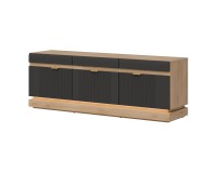 TV unit MILTON 164 cm, 3 doors, cremona torro oak with anthracite matt fronts TV unit MILTON 164 cm, 3 doors, cremona torro oak with anthracite matt fronts