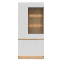 ויטרינה MILTON 88, 4 דלתות, אלון קרמונה טורו עם חזיתות לבן מט ויטרינה MILTON 88, 4 דלתות, אלון קרמונה טורו עם חזיתות לבן מט