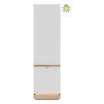Cabinet MILTON 54 cm, 2 doors, left or right, cremona torro oak with white matt fronts