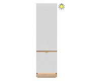 Cabinet MILTON 54 cm, 2 doors, left or right, cremona torro oak with white matt fronts