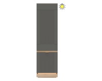 Cabinet MILTON 54 cm, 2 doors, left or right, cremona torro oak with grey matt fronts