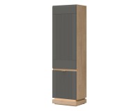 Cabinet MILTON 54 cm, 2 doors, left or right, cremona torro oak with grey matt fronts