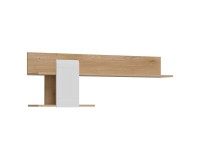 Wall shelf MILTON 138 cm, left or right, cremona torro oak with white matt fronts