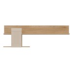 Wall shelf MILTON 138 cm, left or right, cremona torro oak with cashmere matt fronts
