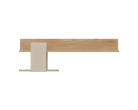 Wall shelf MILTON 138 cm, left or right, cremona torro oak with cashmere matt fronts