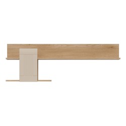 Wall shelf MILTON 138 cm, left or right, cremona torro oak with cashmere matt fronts