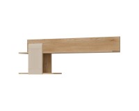 Wall shelf MILTON 138 cm, left or right, cremona torro oak with cashmere matt fronts