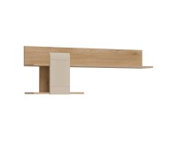Wall shelf MILTON 138 cm, left or right, cremona torro oak with cashmere matt fronts