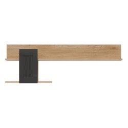 Wall shelf MILTON 138 cm, left or right, cremona torro oak with anthracite matt fronts