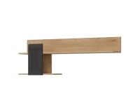 Wall shelf MILTON 138 cm, left or right, cremona torro oak with anthracite matt fronts