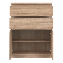 Комод REMI 78 см, 2 двери и 2 ящика, дуб сонома