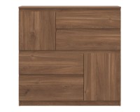 Комод REMI 108 см, 2 двери и 4 ящика, дуб кастелло