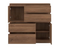 Комод REMI 108 см, 2 двери и 4 ящика, дуб кастелло