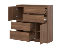 Комод REMI 108 см, 2 двери и 4 ящика, дуб кастелло