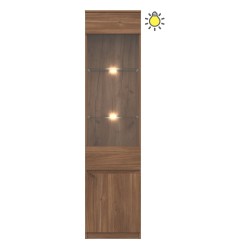 Display cabinet REMI 48 cm, 2 doors, left or right, castello oak