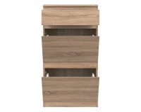 ארונית נעליים REMI 60, 1 מגירה ו 2 מדפים, אלון סונומה