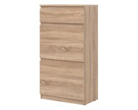 ארונית נעליים REMI 60, 1 מגירה ו 2 מדפים, אלון סונומה