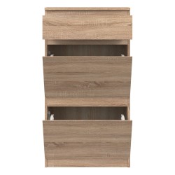 ארונית נעליים REMI 60, 1 מגירה ו 2 מדפים, אלון סונומה