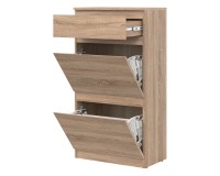 ארונית נעליים REMI 60, 1 מגירה ו 2 מדפים, אלון סונומה