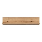 Wall shelf REMI 108 cm, white and evoke oak
