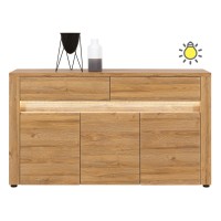 Комод SANDY 150 см, 3 двери и 2 ящика, дуб грандсон