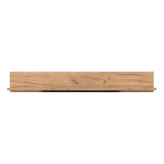Wall shelf SNOBI 156 cm, golden craft oak