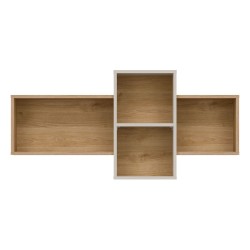 Wall shelf TIMO 120 cm, left or right, artisan oak and cashmere