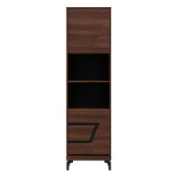 ארון ספרים VERO VR08 54, 2 דלתות, אגוז אופרה ושחור