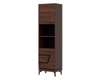 ארון ספרים VERO VR08 54, 2 דלתות, אגוז אופרה ושחור ארון ספרים VERO VR08 54, 2 דלתות, אגוז אופרה ושחור