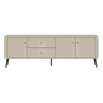 TV unit VIGO 183 cm, 3 doors and 2 drawers, cashmere