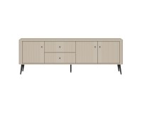 TV unit VIGO 183 cm, 3 doors and 2 drawers, cashmere