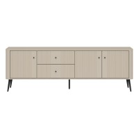 TV unit VIGO 183 cm, 3 doors and 2 drawers, cashmere