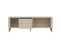 TV unit VIGO 183 cm, 3 doors and 2 drawers, cashmere