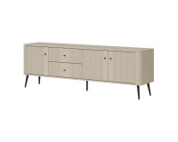 TV unit VIGO 183 cm, 3 doors and 2 drawers, cashmere