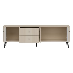 TV unit VIGO 183 cm, 3 doors and 2 drawers, cashmere TV unit VIGO 183 cm, 3 doors and 2 drawers, cashmere