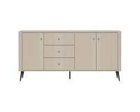 Chest of drawers VIGO 183 cm, 3 doors and 3 drawers, cashmere