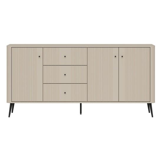 Chest of drawers VIGO 183 cm, 3 doors and 3 drawers, cashmere