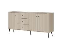 Chest of drawers VIGO 183 cm, 3 doors and 3 drawers, cashmere