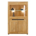Sideboard YORK 91 cm, 4 doors, grandson oak with graphite