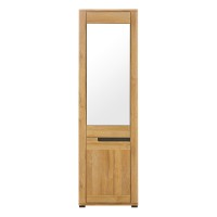 Cabinet YORK 58 cm, 2 doors, with mirror, left or right, grandson oak with graphite