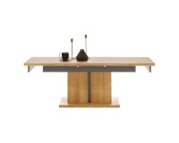 שולחן סלון YORK 77, נפתח, אלון גרנדסון וגרפיט עם חזיתות אלון גרנדסון שולחן סלון YORK 77, נפתח, אלון גרנדסון וגרפיט עם חזיתות אלון גרנדסון