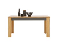 Dining table YORK 160 cm, extendable, grandson oak and graphite with grandson oak fronts Dining table YORK 160 cm, extendable, grandson oak and graphite with grandson oak fronts