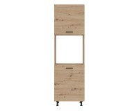 Oven housing PATI 60 cm, left or right, cremona torro oak with artisan oak fronts Oven housing PATI 60 cm, left or right, cremona torro oak with artisan oak fronts
