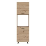 Tall kitchen unit PATI 60 cm, left or right, cremona torro oak with artisan oak fronts