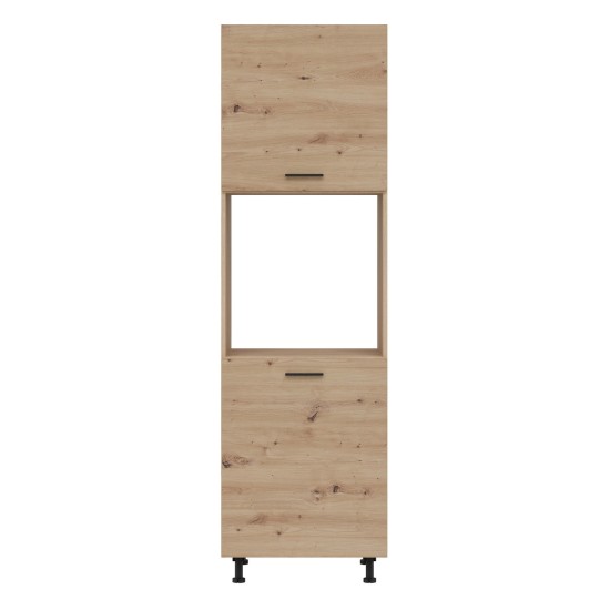 Tall kitchen unit PATI 60 cm, left or right, cremona torro oak with artisan oak fronts Tall kitchen unit PATI 60 cm, left or right, cremona torro oak with artisan oak fronts