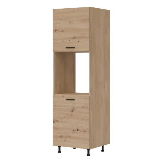 Tall kitchen unit PATI 60 cm, left or right, cremona torro oak with artisan oak fronts Tall kitchen unit PATI 60 cm, left or right, cremona torro oak with artisan oak fronts