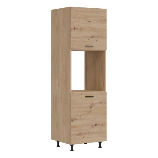 Tall kitchen unit PATI 60 cm, left or right, cremona torro oak with artisan oak fronts Tall kitchen unit PATI 60 cm, left or right, cremona torro oak with artisan oak fronts